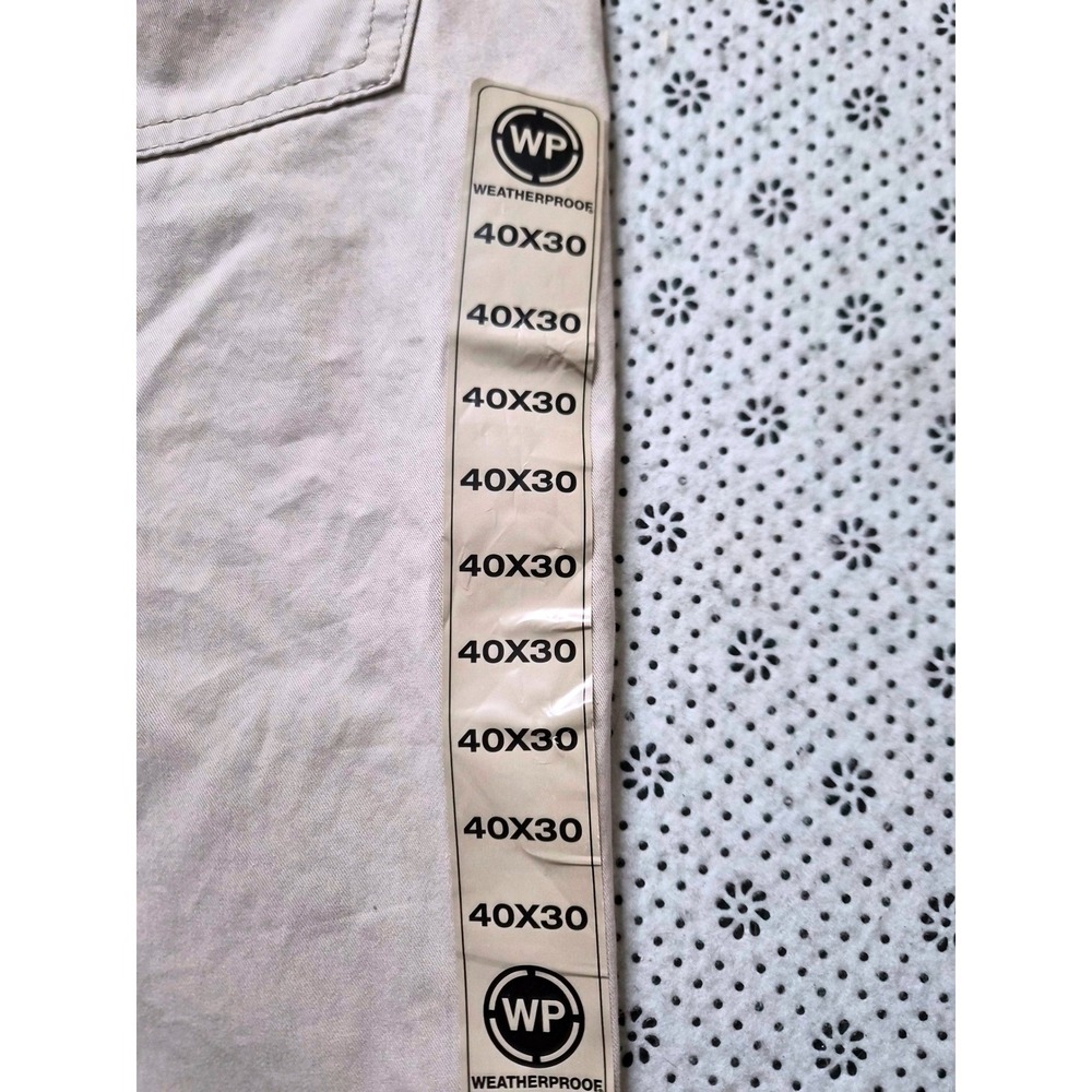 NWT Weatherproof Men Beige Casual Pant WithBelt RelaxelFit OutdoorTrousers 40x30 - Picture 6 of 9